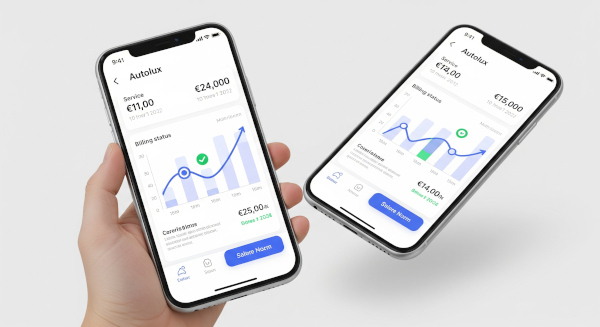Application mobile Autolux pour le suivi des services et la facturation