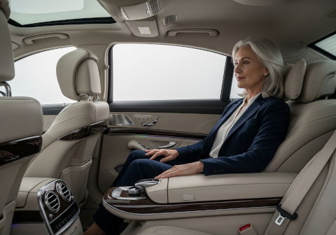 Présence imposante de la Mercedes-Benz Classe S Longue